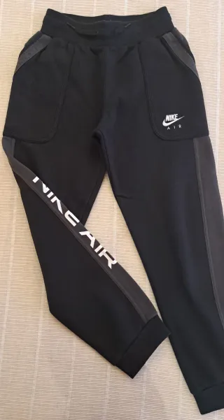 Pantalón chándal niña Nike Air Negro afelpado T-L