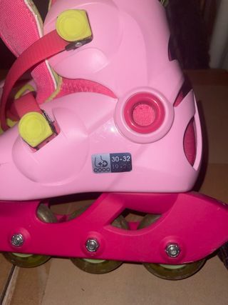 Oxelo Pattini a Rotelle Bambina Rosa