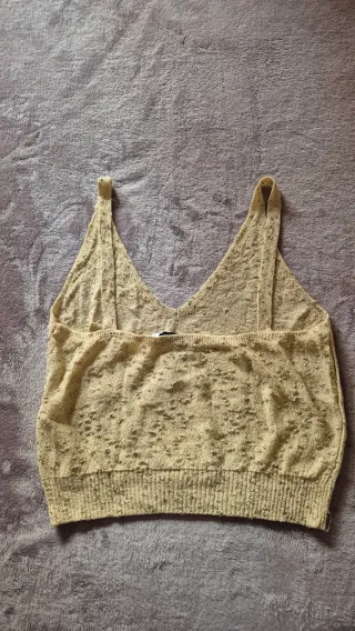 Top Zara Dorado Talla M