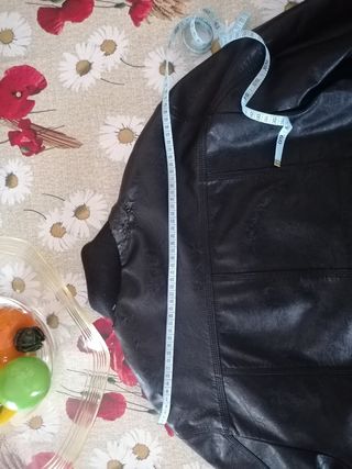 Giubbotto in pelle nera uomo