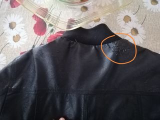 Giubbotto in pelle nera uomo