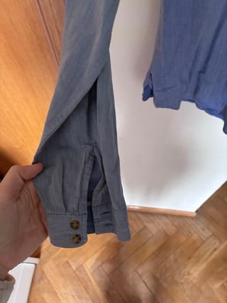 Camisa Massimo Dutti azul mujer