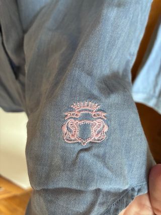 Camisa Massimo Dutti azul mujer