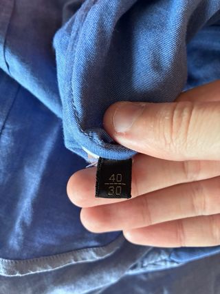 Camisa Massimo Dutti azul mujer