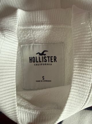 Sudadera Hollister Blanca