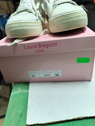 Scarpe Laura Biagiotti Bianche Tg 36