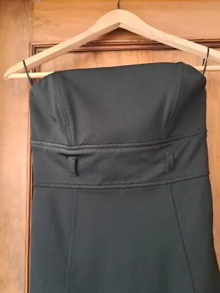 Vestido Zara palabra de honor negro