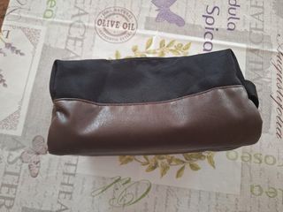 Borsello Piquadro nero e marrone nuovo in pelle