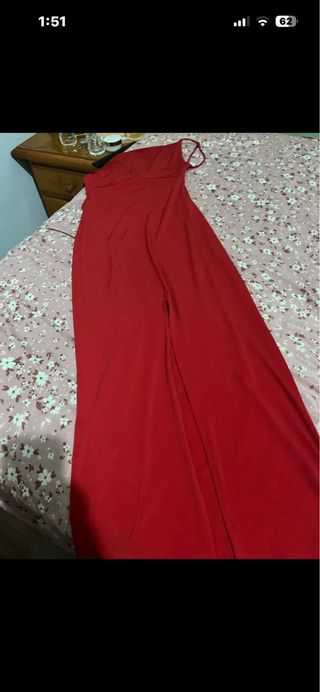 Vestido Bershka Rojo Largo