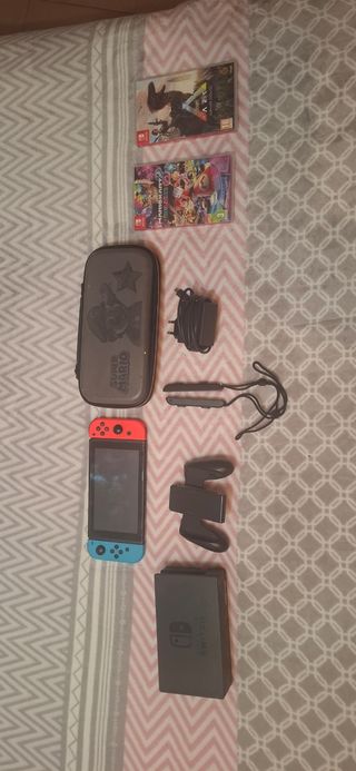 Nintendo Switch Blu/Rosso + Accessori