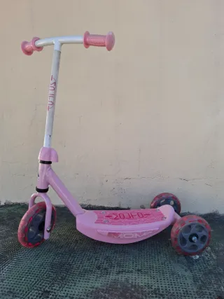 Patinete infantil rosa 3 ruedas molto