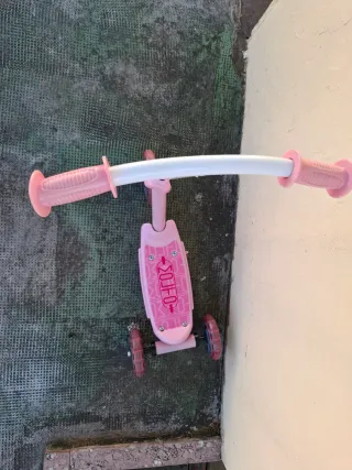 Patinete infantil rosa 3 ruedas molto