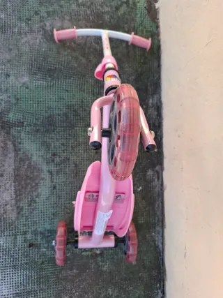 Patinete infantil rosa 3 ruedas molto