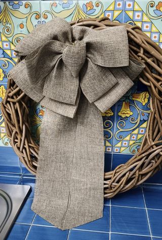 Ghirlanda Shabby Chic con fiocco