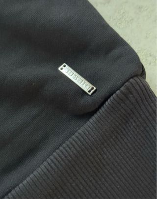 Felpa con cappuccio Diesel nera