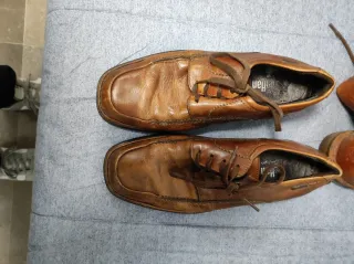 Zapatos Clarks Marrones Usados