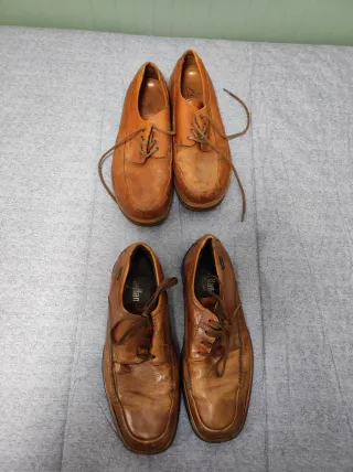 Zapatos Clarks Marrones Usados