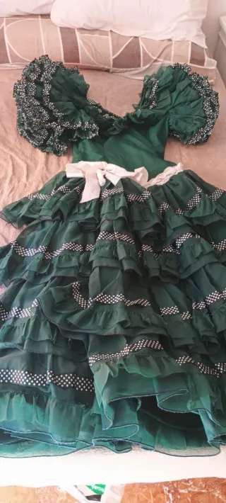 Vestido Flamenco Lunares Rojo y Blanco