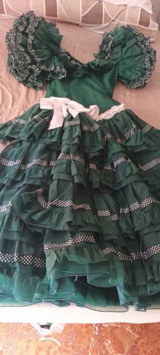 Vestido Flamenco Lunares Rojo y Blanco