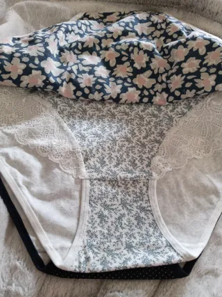 Lote 3 Bragas Encaje Talla XL