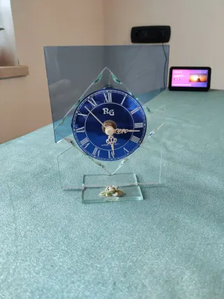 Orologio da tavolo in vetro RG