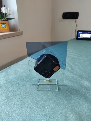 Orologio da tavolo in vetro RG