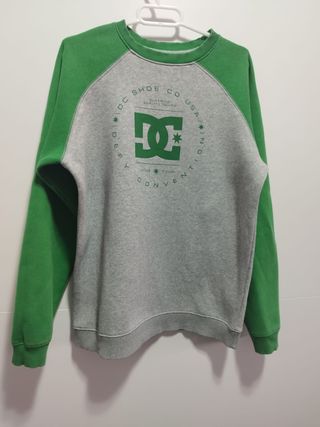Sudadera DC Niño Gris y Verde