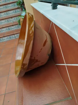 Lebrillo/Barreño de Barro Antiguo