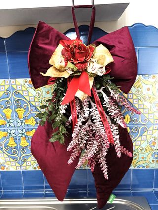 Fiocco di Natale Ghirlanda Decorativa