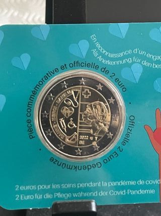 2 Euro Belgio 2022 Coincard FDC