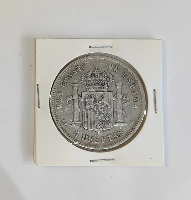 ALFONSO XXII 5 PESETAS 1877 MBC