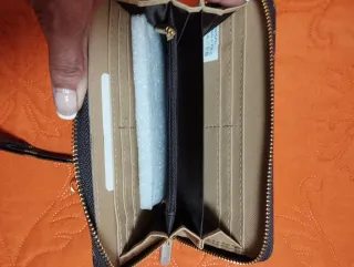 Monedero Marrón con Estampado