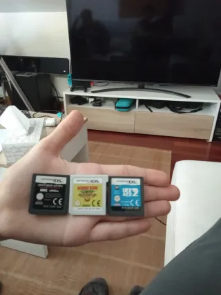 Nintendo 2DS con funda y 3 juegos