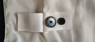 Americana H&M Botón Azul Marino