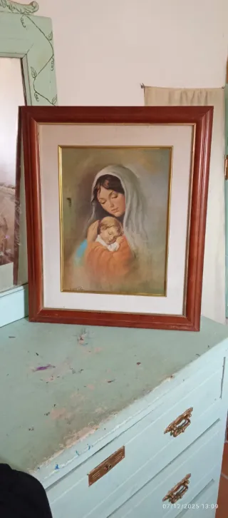 Cuadro Virgen con Niño y Ángeles