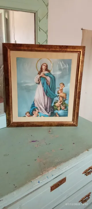 Cuadro Virgen con Niño y Ángeles