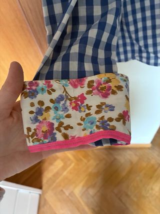 Camisa cuadros vintage azul y multicolor