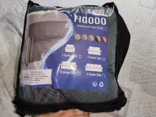 Fodera per divano grigia impermeabile per 4 posti