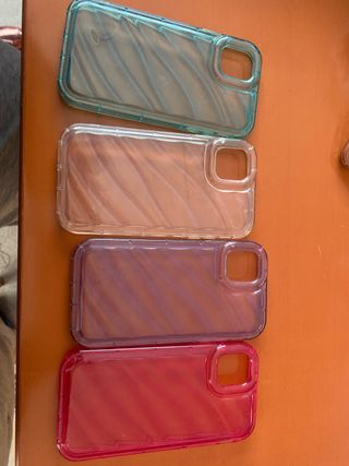 Confezione 4 custodie per iPhone 11 colorate