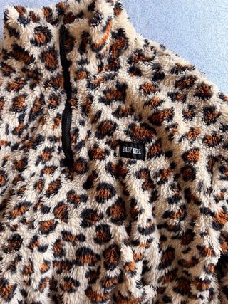 Sudadera polar leopardo
