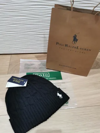 Cappello Ralph Lauren a trecce nero