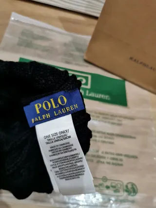 Cappello Ralph Lauren a trecce nero