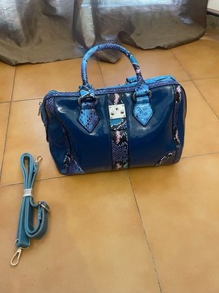Bolso azul mujer