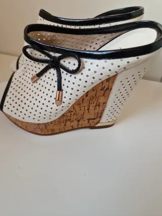 Sandali CASSO VITO con tacco bianco