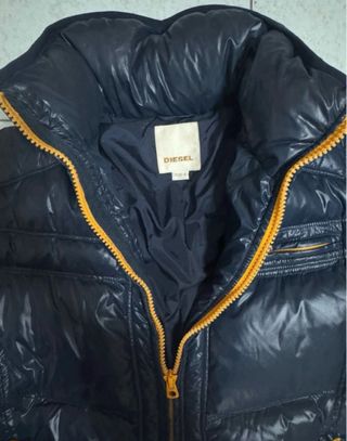 Piumino Diesel Blu Lucido Donna