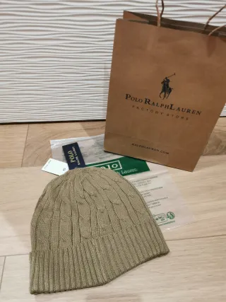 Cappello Ralph Lauren a trecce beige