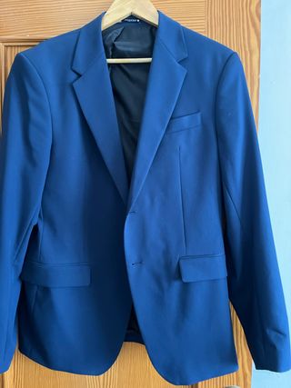 Traje de chaqueta azul Zara