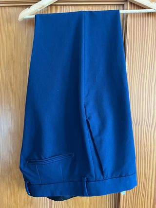 Traje de chaqueta azul Zara