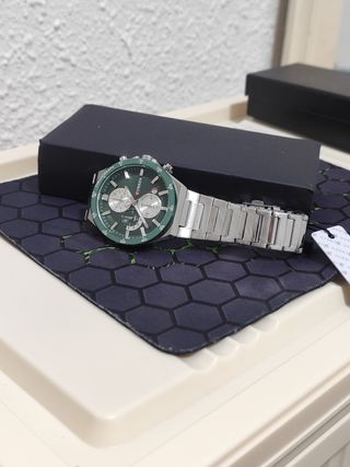 Reloj CURREN Cronógrafo Verde y Plateado