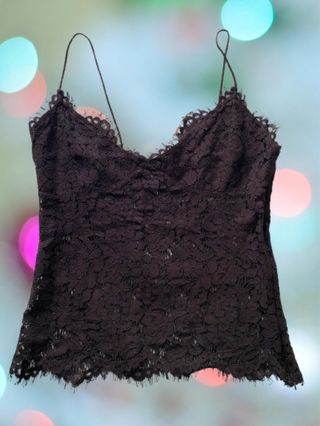 Top encaje tirantes Pieces Talla L